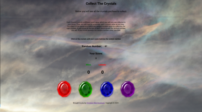 Collect the crystals